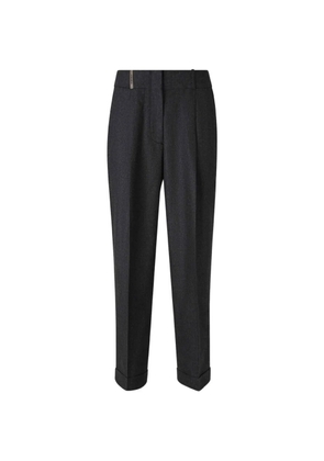 Peserico pleated turned-up trousers - Grey