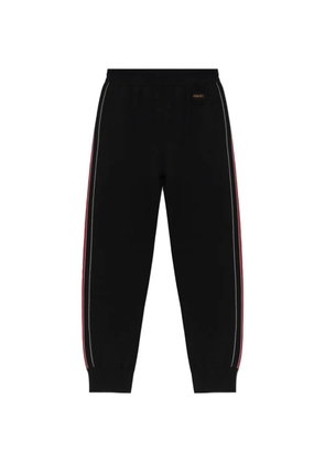 Versace ribbed-cuff track pants - Black