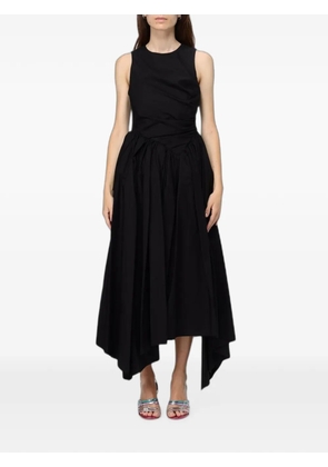 MSGM draped asymmetric dress - Black