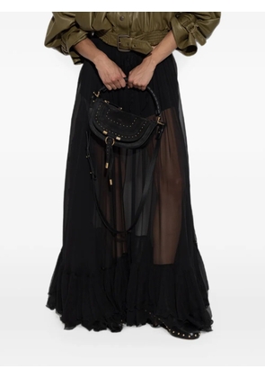 Chloé ruffled silk skirt - Black