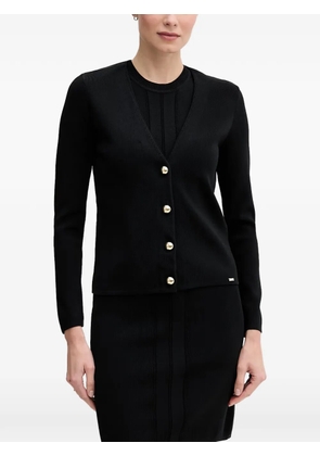 Gaudi button-fastening V-neck cardigan - Black