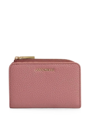 Coccinelle small Metallic wallet - Pink