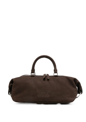 Marge Sherwood Dumpling logo-embossed tote bag - Brown