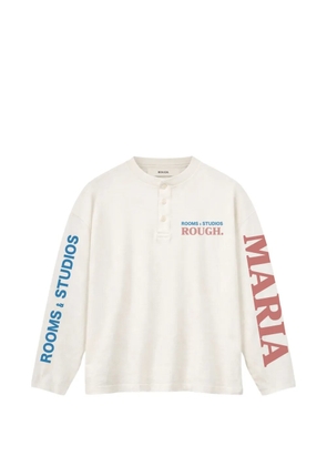 ROUGH. long-sleeve T-shirt - Neutrals