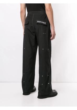 COUNTY OF MILAN wide leg snap trousers - Black
