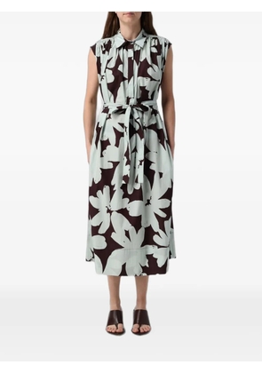 MeimeiJ floral-print belted midi dress - Green