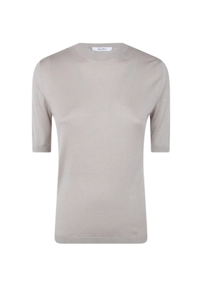 Max Mara Mxm Aceti short-sleeve sweater - Neutrals