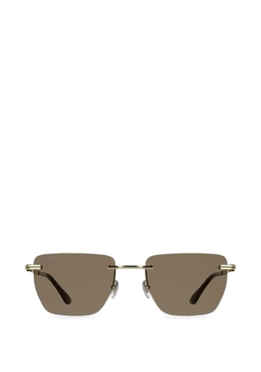 Lacoste rimless geometric-frame sunglasses - Gold