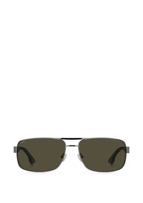 BOSS polarized rectangle-frame sunglasses - Grey