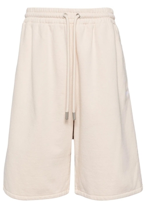 Off-White Diag-stripe cotton track shorts - Neutrals