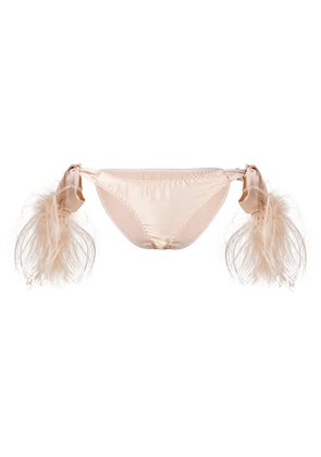 Gilda & Pearl Mia side tie knickers - Neutrals