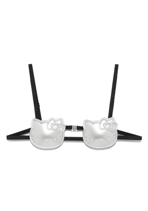 GCDS Hello Kitty Bold bra top - Silver