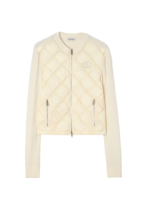 Burberry quilted nylon and wool jacket - Neutrals