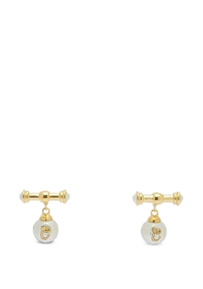 Chloé logo-detail earrings - Gold