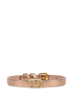 Valentino Garavani VLogo Signature crystal-embellished bracelet - Pink