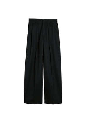 Simone Rocha peeling-waist wide-leg trousers - Black
