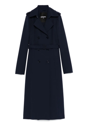 Patrizia Pepe buckle-detail trench coat - Blue