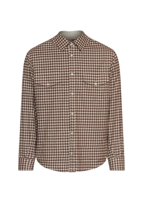 MM6 Maison Margiela checkered flannel shirt - Brown