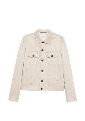 Jacob Cohën twill trucker jacket - Neutrals