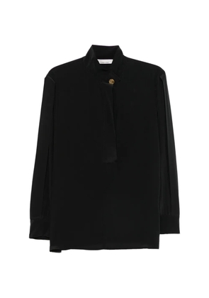 Liviana Conti mock-neck blouse - Black