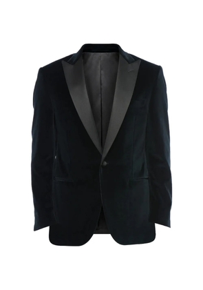 Corneliani Leader velvet single-breasted blazer - Green