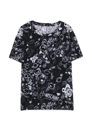 Moschino graphic-print T-shirt - Black