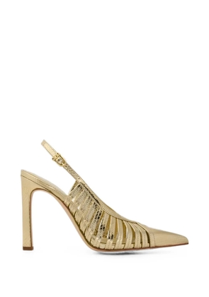 Michael Kors leather caged sandals - Gold