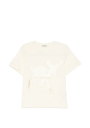 JW Anderson animal star T-shirt - Neutrals