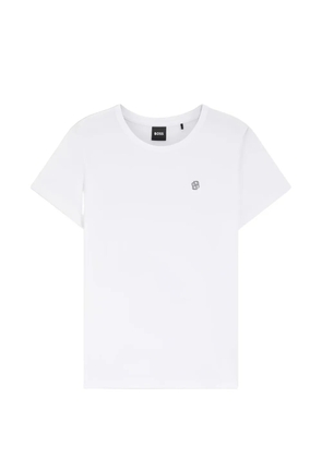 BOSS logo-plaque T-shirt - White