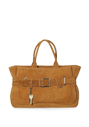 Osoi buckle-detail calf suede tote bag - Neutrals