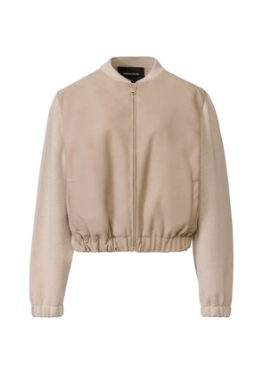 Fabiana Filippi panelled zip-up jacket - Neutrals