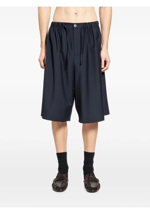 ROSE BURRITO drawstring virgin-wool shorts - Blue