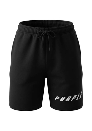 Purple Brand logo-embellished drawstring shorts - Black