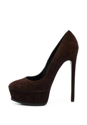 Casadei Daisy suede heeled pumps - Brown