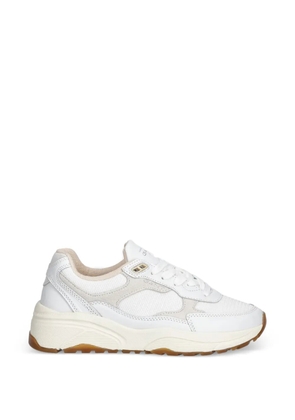 Gant Newile suede panelled lace-up sneakers - White