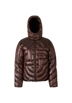 Casablanca quilted hooded jacket - Brown