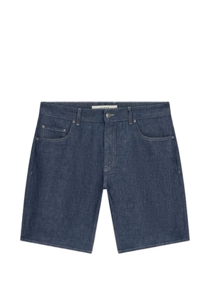 GUESS USA logo-patch denim shorts - Blue