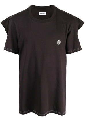AMBUSH panel-detail T-shirt - Brown