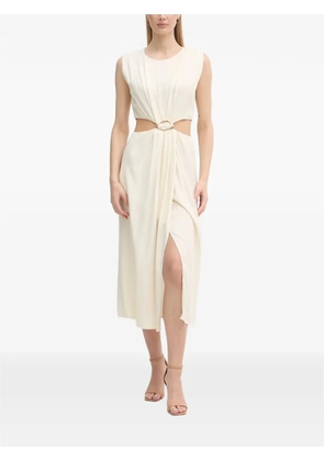 Gaudi cut-out hardware-detail midi dress - Neutrals