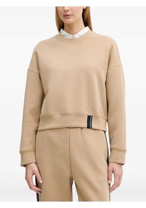 Benetton embroidered-logo crew-neck sweatshirt - Neutrals