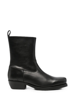Won Hundred Barcelona leather cowboy boots - Black