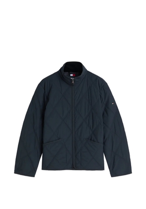 Tommy Hilfiger diamond-quilted zip-up jacket - Blue