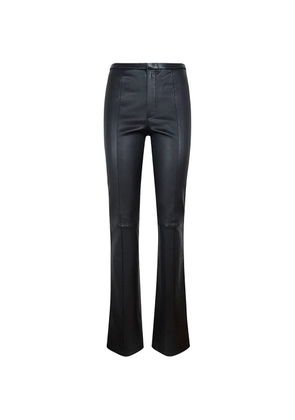 Stouls seam-detail leather trousers - Black