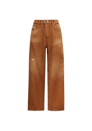 Diesel distressed wide-leg jeans - Brown