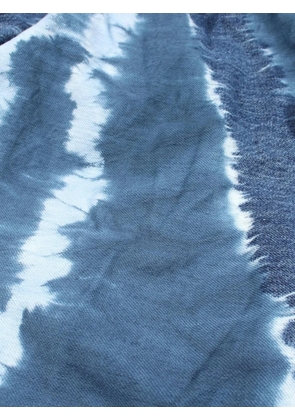 Christian Dior Pre-Owned tie-dye midi skirt - Blue