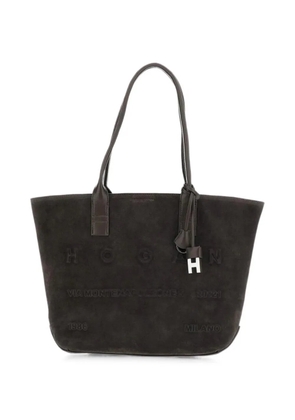 Hogan logo-embossed tote bag - Brown