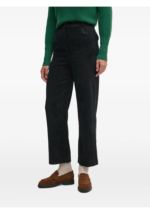 Benetton corduroy-textured trousers - Black