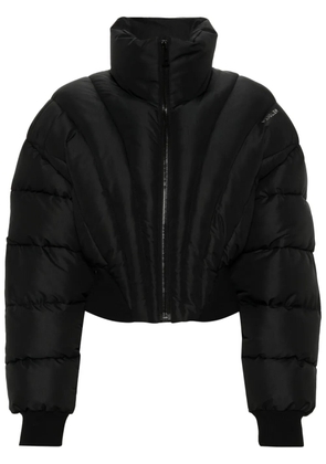 Mugler cropped puffer jacket - Black