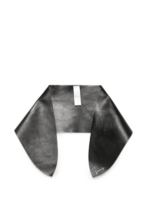 Givenchy logo-print leather scarf - Black