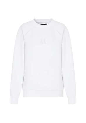 Armani Exchange logo-print sweatshirt - White